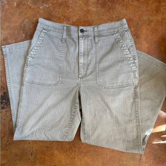 Madewell Vintage Military Style High Rise Green Utility Trousers NNN - Picture 1 of 3